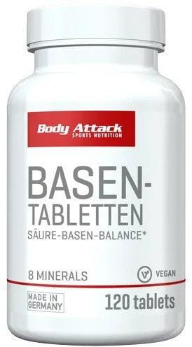Sportovní doplněk stravy  Body Attack Basen Tabletten 120 tablet, minerální komplex pro normální acidobazický metabolismus